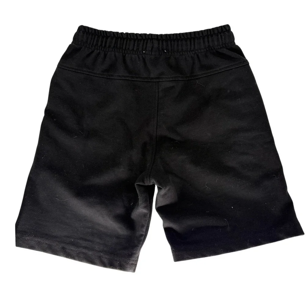 Zara Kids Black Sweat Shorts Elastic Waist Drawstring Size 13/14 Y or Women's XS
